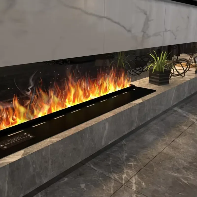 For Steam Water Fireplace Atomizing Mist Insert Neon Flame Decorative Led 3d Intelligent Electric Fireplaces