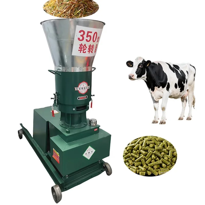 JIEXIN 100KG/H Animal Processing Special Poultry Farm Cattle Mini Feed Pellet Machine Model 300#