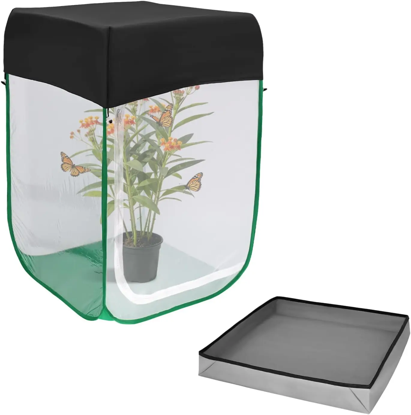 

Large Butterfly Habitat Cage 24x24x36" with Poop Tray & Sunshade