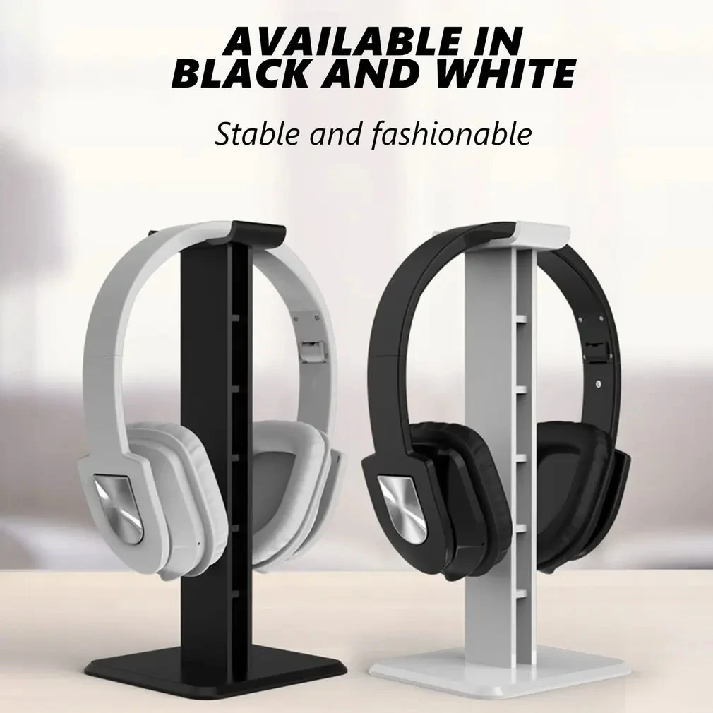 New One-piece Headphone Holder Headset Hook Stand ABS+PC Headphone Holder For Gaming Headsets Desk Accessories Universal