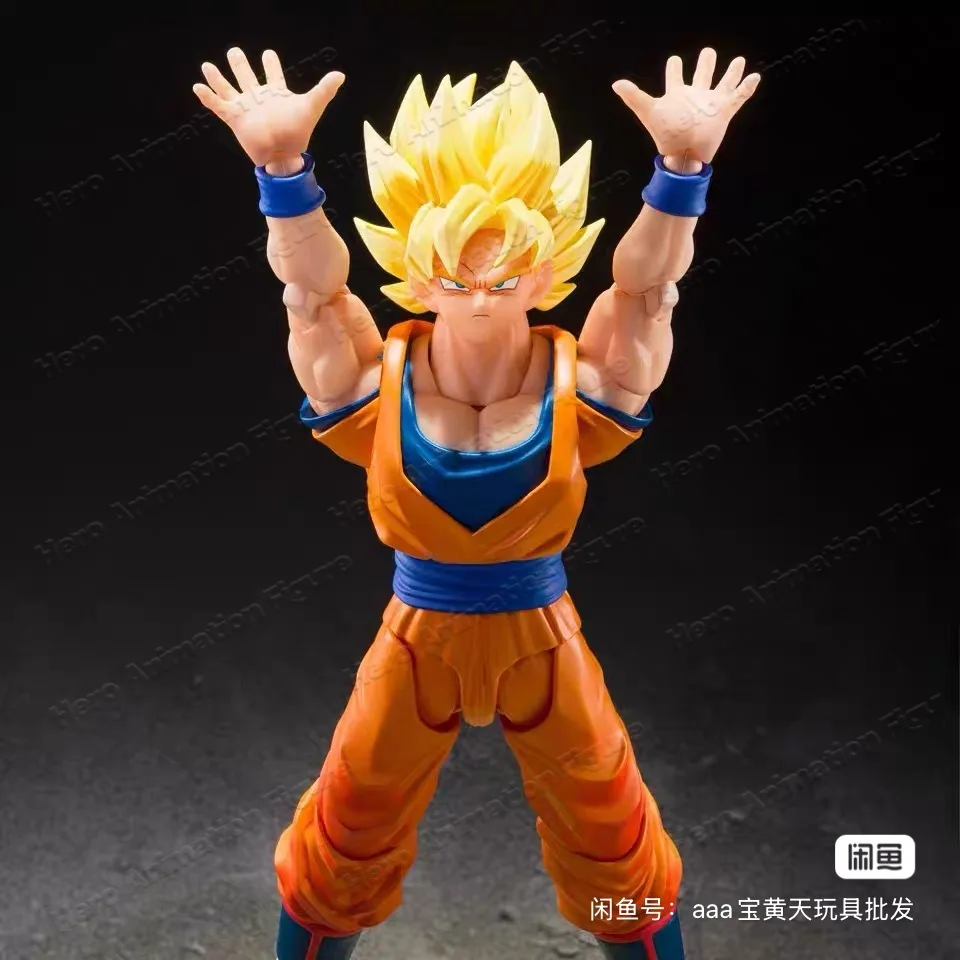 

100% Original Bandai Dragon Ball Z S.H. Figuarts Super Saiyan Son Goku 3.0 The Games Begin Anime Action Figure Model Toys Gifts