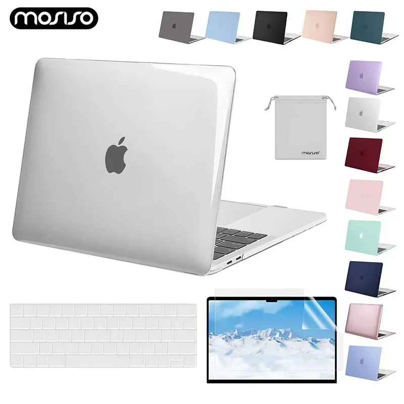 Case for 2024 2023 MacBook Pro 14 16 inch M4 A3112 A3185 A3401 Air 13 15 M3 M2 M1 A2337 A2179 A2338 Plastic Hard Shell Cover