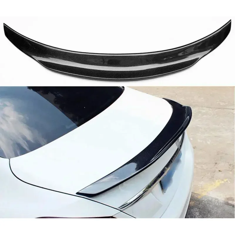 REAL CARBON FIBER REAR WING TRUNK LIP TAIL SPOILER FOR Mercedes-Benz S-class W223 S480 S500 S680 2021 2022 2023