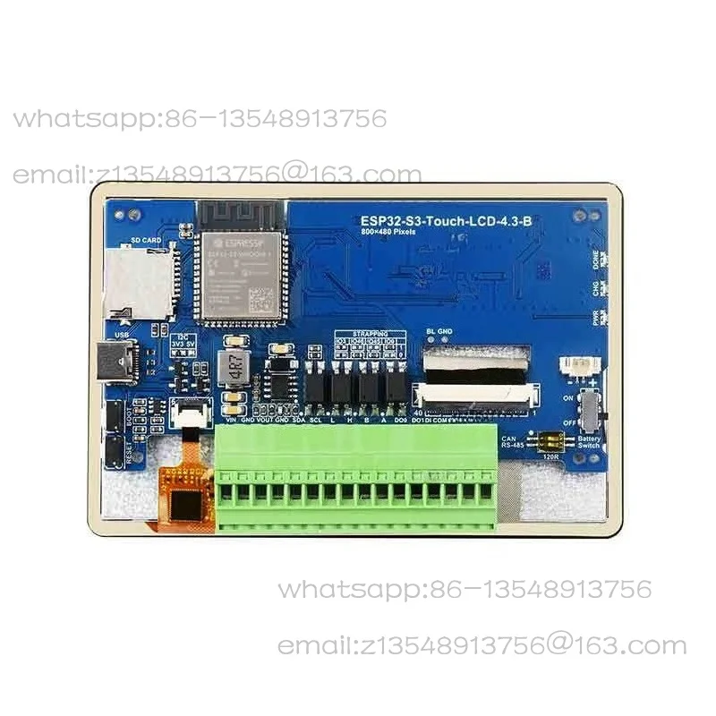 ESP32-S3 Capacitive Touch Display 4.3 inch LCD (B) Onboard CAN/I2C/RS485/Sensor