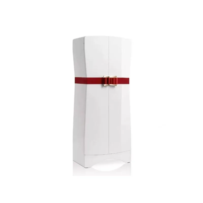 Italian light luxury solid wood jewelry cabinet high-end villa home art designer creative bow safe