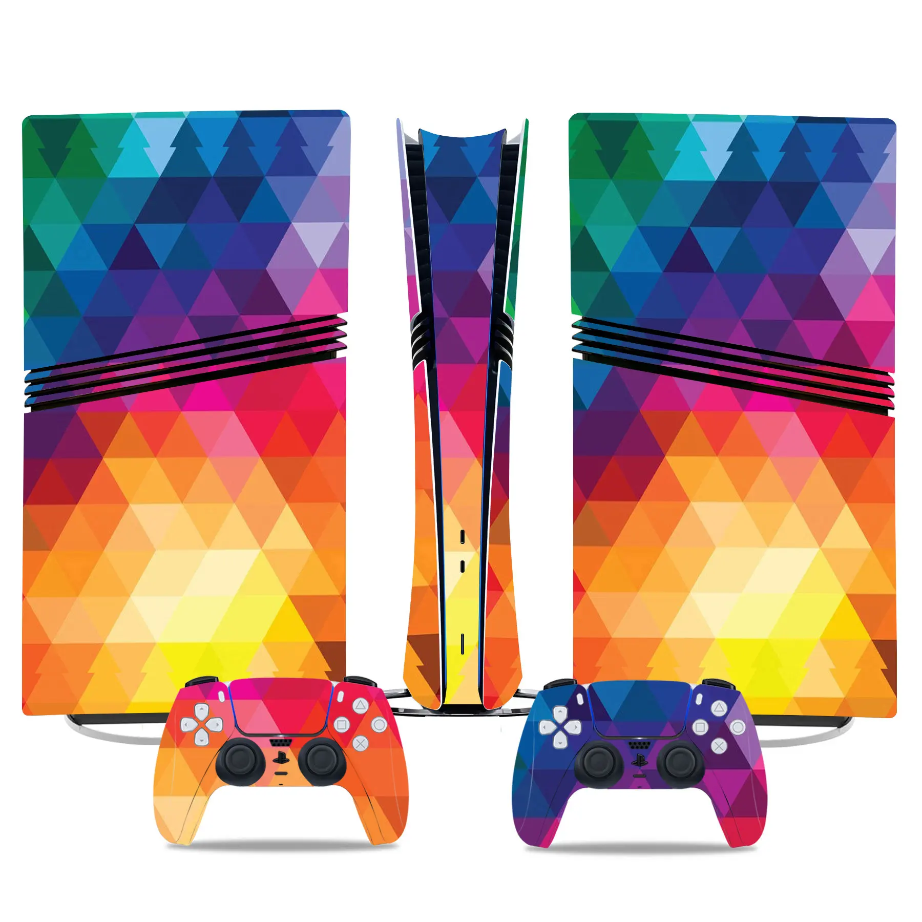 

for PS5 Pro Digital Edition Carbon fiber Skin Sticker Decal Cover for PS5 pro digital Console and 2 Controllers