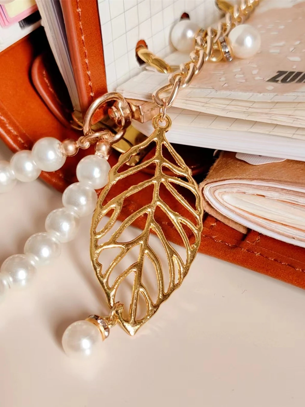 Leaf Flower Bling Paper Clips Cute Bookmark Ins Style Book Decoration Notebook Planner Accessories