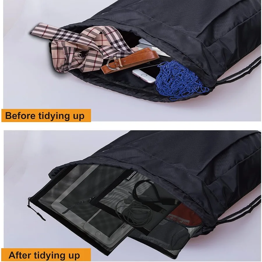 4個セット トラベルメッシュメイクアップバッグ コスメオーガナイザーポーチ ジッパー付き 男女兼用 おむつ収納ポーチ ナイロントイレタリーポーチ