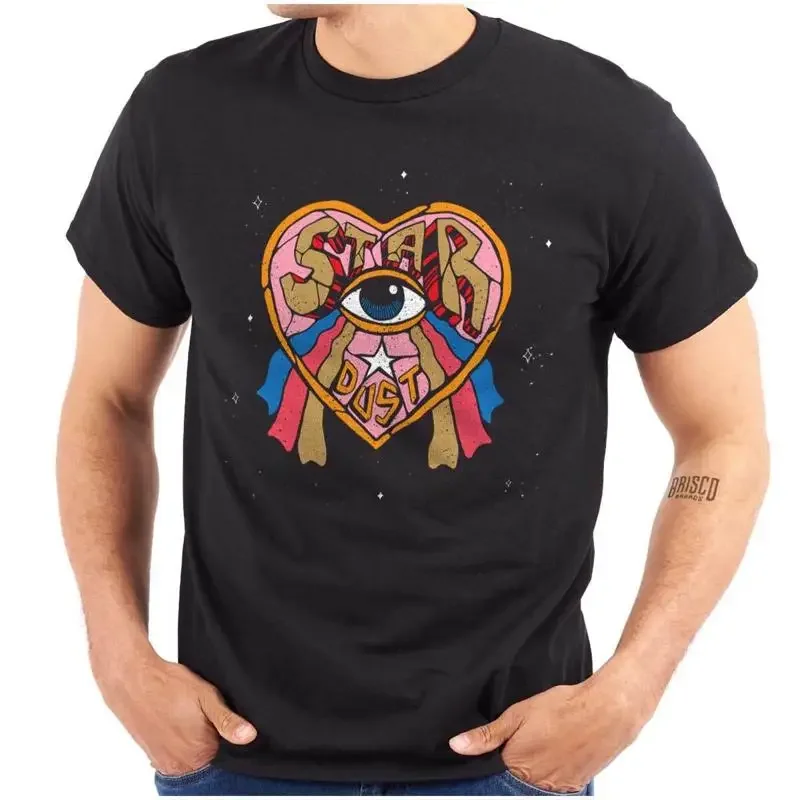 Star Dust All Seeing Eye Heart Rainbow Tears Womens or Mens Crewneck T Shirt Tee