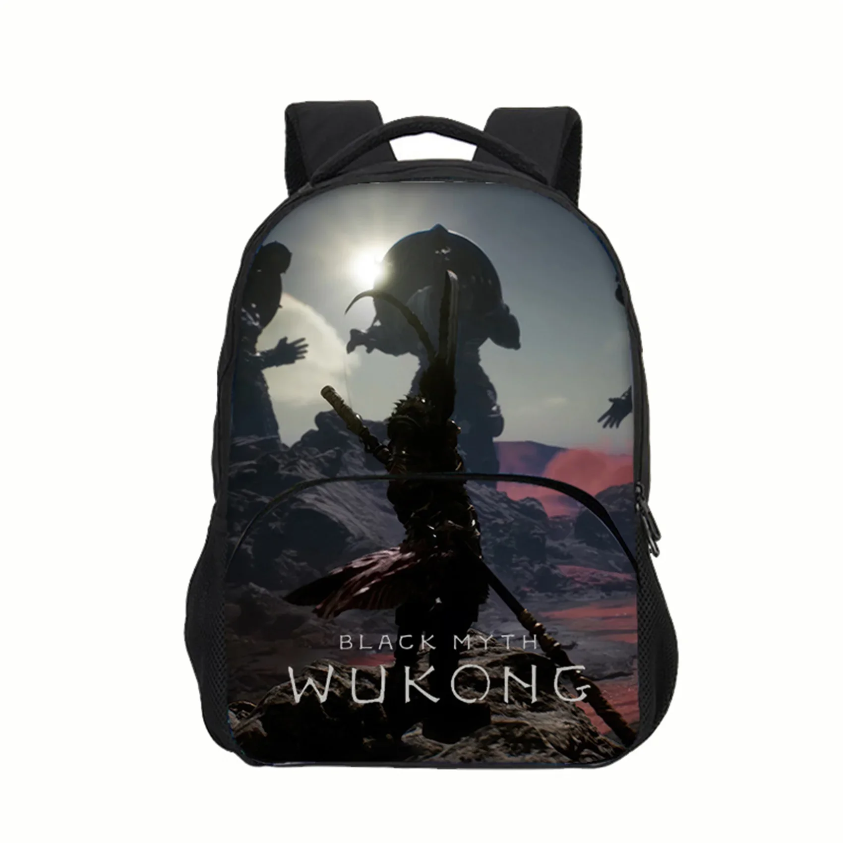 Classic Black Myth: Wukong Backpack Lightweight 3D Printed Book Bag,Durable Laptop Bag for Kids