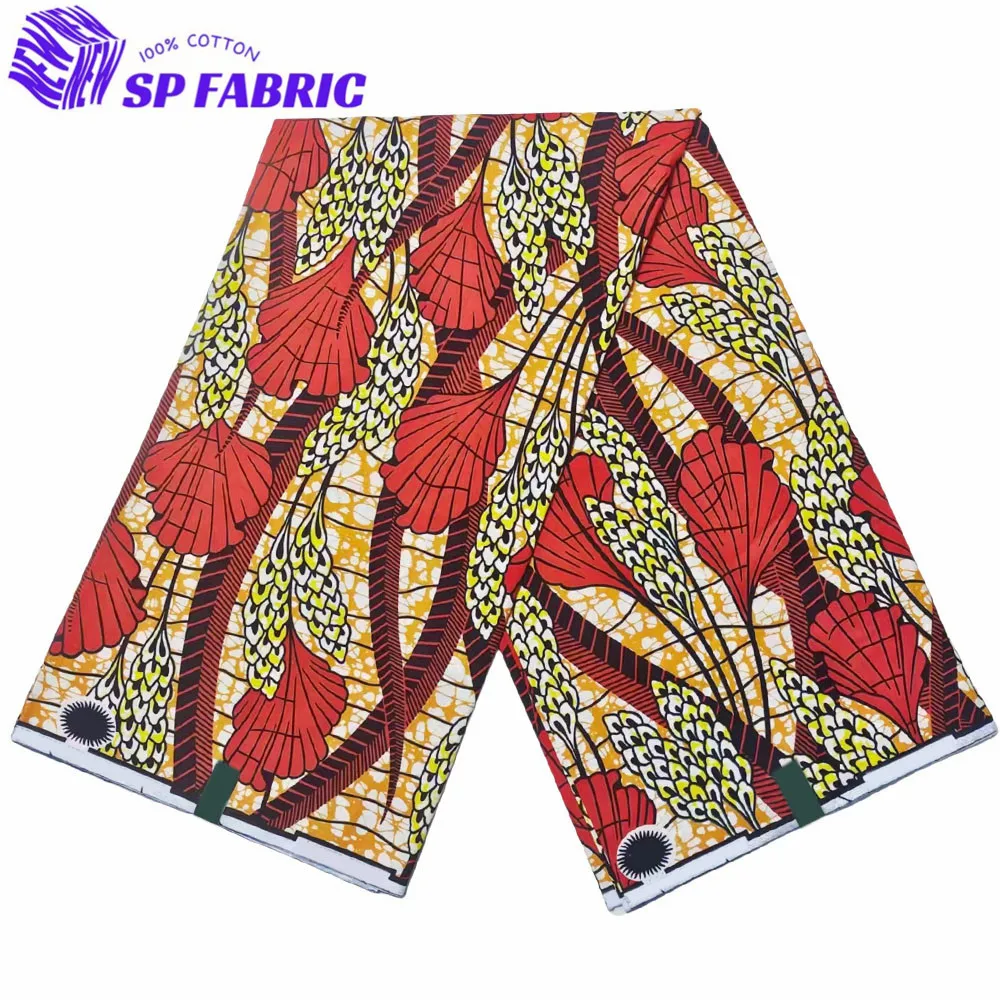 Veritable Wax African Wax Fabric Nigerian Ankara Block Prints Batik Hollandaise Fabric Dutch Pagne 100% Cotton For Sewing VL-68