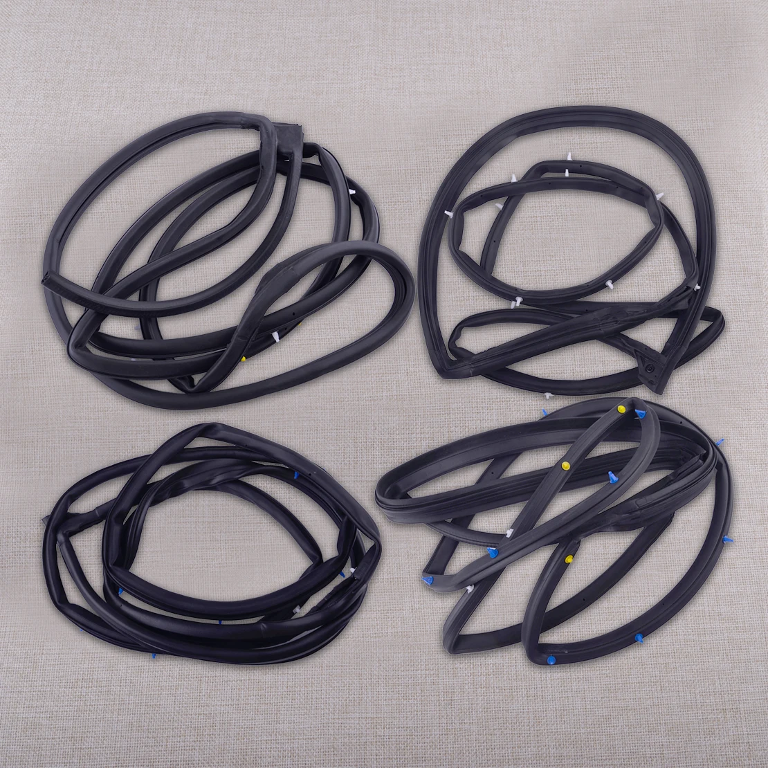 72310-SNE-A01 1 Set Front Rear Left Right Door Weatherstrip Seal Rubber 72350-SNE-A01 Fit for Honda Civic Sedan 2006 2007-2011