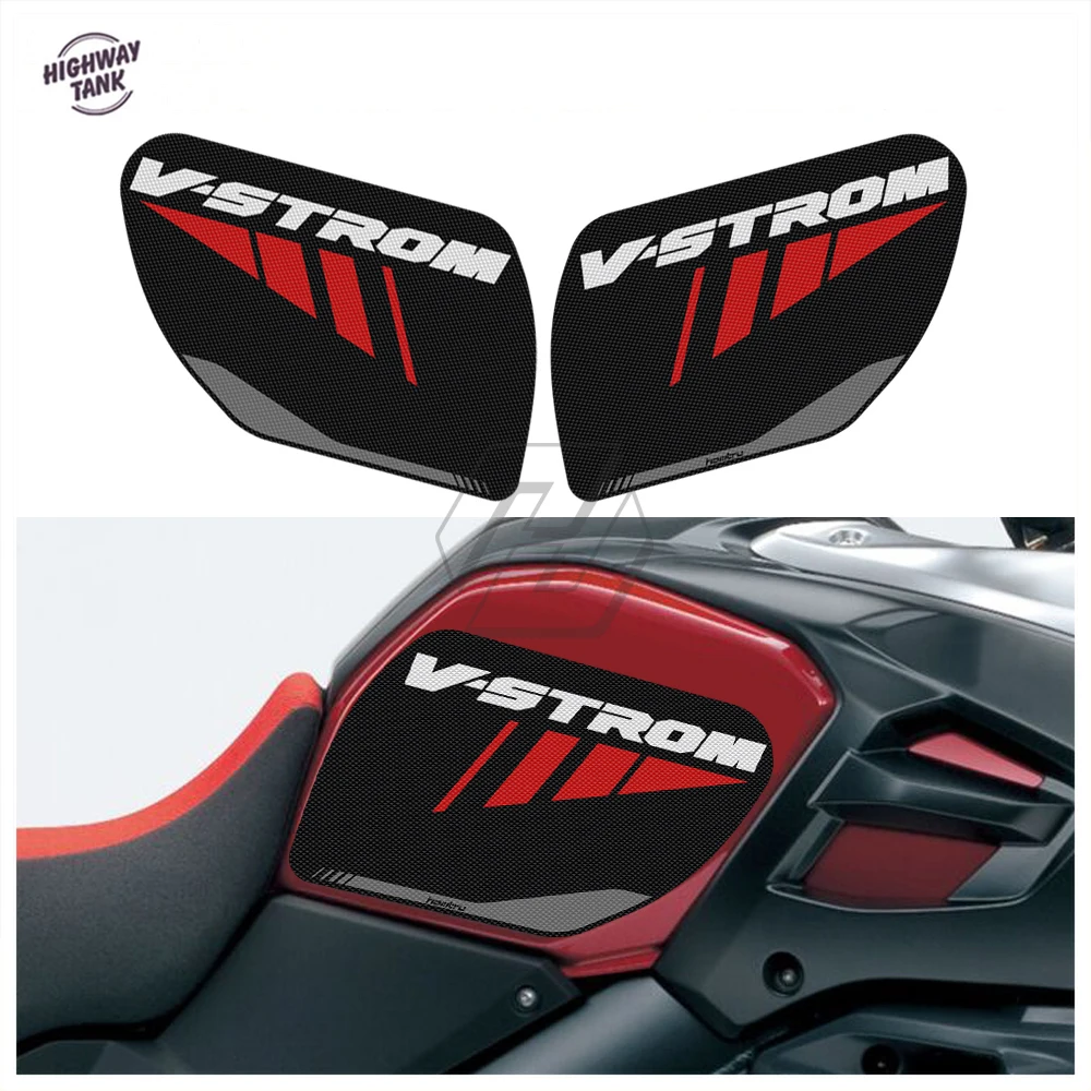 

Motorcycle Side Tank Pad Protector Knee Anti-slip Mats for SUZUKI V-STROM 1000 XT ABS 2017-2020