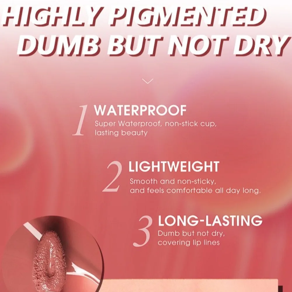 3 pezzi nuovo set di rossetti liquidi opachi impermeabili idratare rossetto rosso opaco antiaderente set di tinta labbra opaca a lunga durata trucco labbra