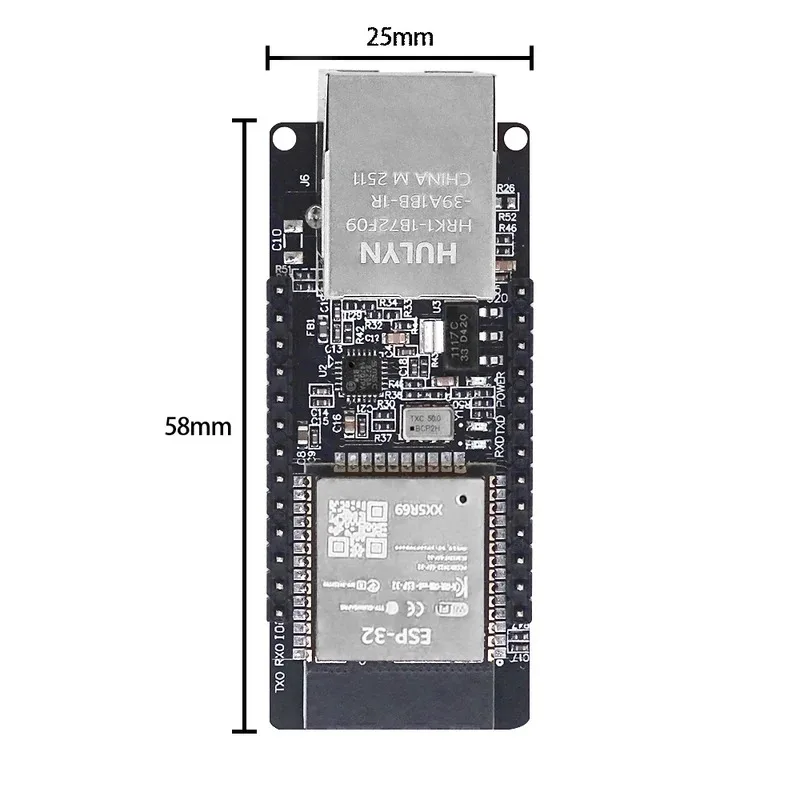 3pcs WT32-ETH01 Porta Serial Incorporada Bluetooth compatível Ethernet WIFI Gateway MCU ESP32 Módulo Sem Fio