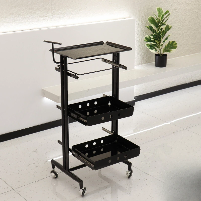 

Hair Salon Cart Hair Salon Multifunctional Shelf Bar Cart Barber Shop Perm and Dyeing