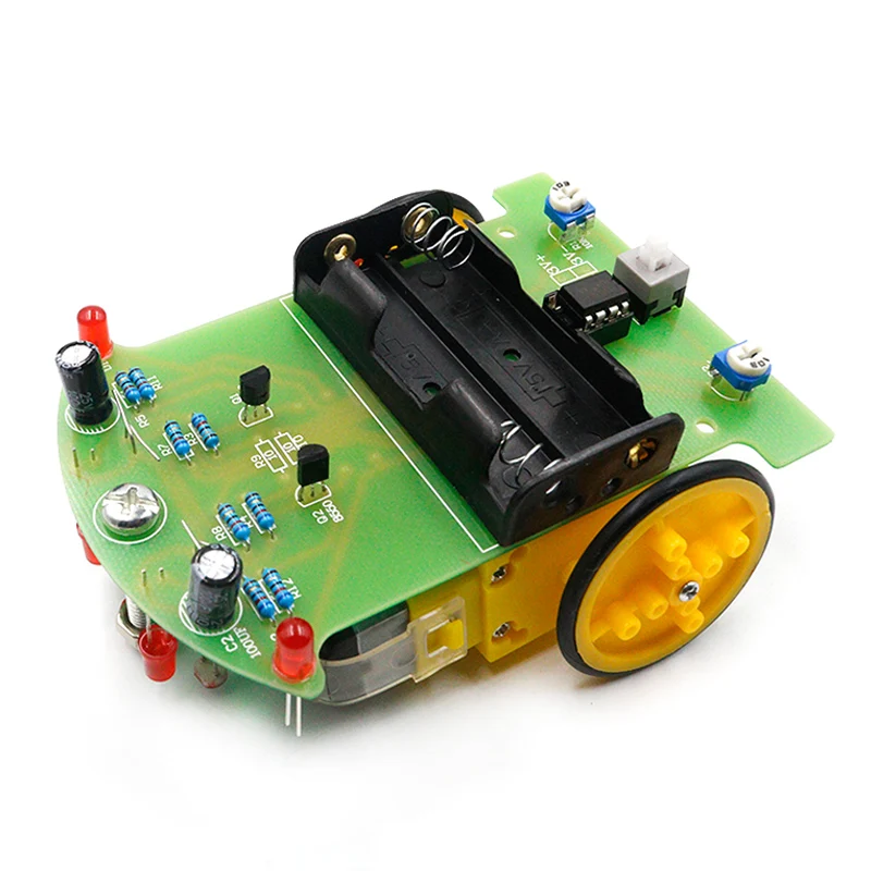 D2-1 Tracking car Spare parts DIY electronic manufacturing Robot Kit Intelligent tracking car kit line patrol