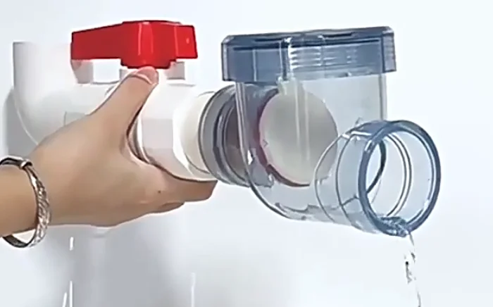 

PVC Transparent Check Valve for Sewer / Kitchen Sink - 50mm Drain Pipe Deodorant & Backflow Preventer