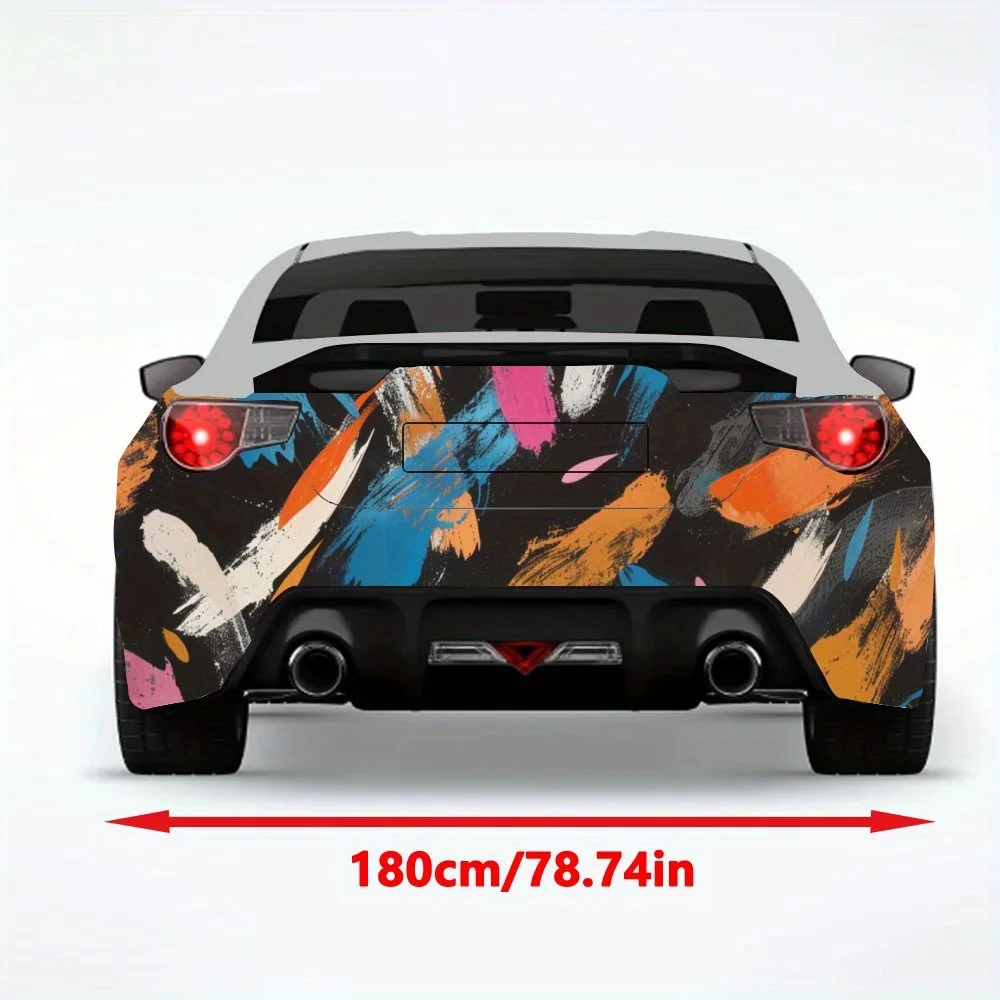 Artistic Brush Stroke Car Sticker,Vinyl Decal for Car Rear, Waterproof Self-Adhesive Vinyl Stickers for Vehicle Tail and Bumper,