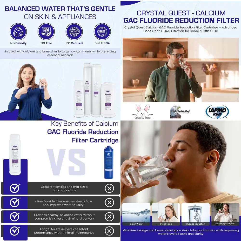 

Эффективный фильтр для удаления фтора: компактный, долговечный, 2,75 x 9,75