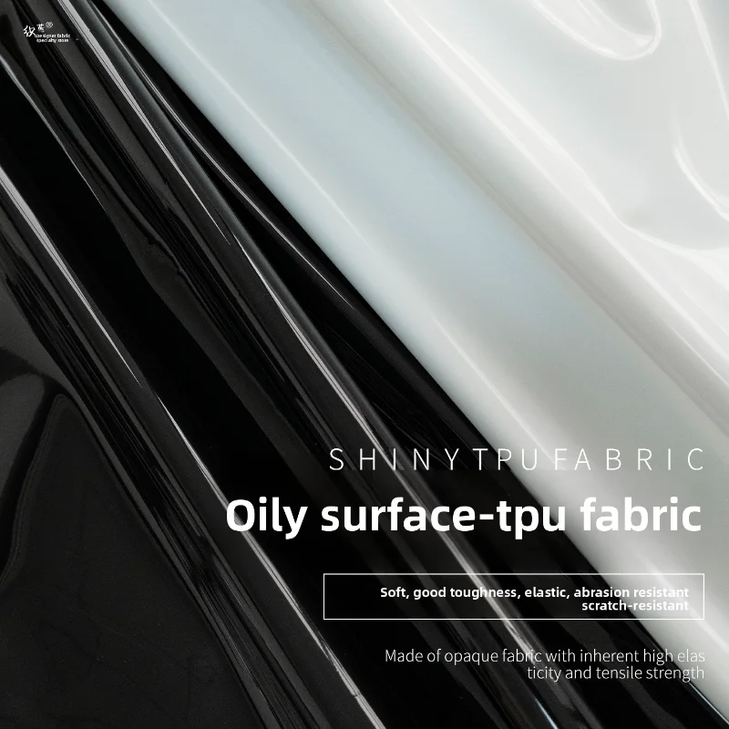 

Glossy Surface TPU Leather Fabric for Waterproof Wear-resistant DIY Sewing Raincoat Designer Clothing Fashion Cloth Material