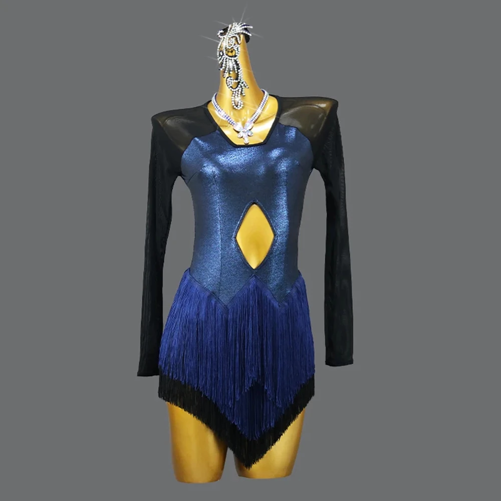 

2025Женское платье для бальных танцев, латинские костюмы для девочек, танцевальная одежда, сценический наряд, новый костюм для соревнований, одежда для самбы