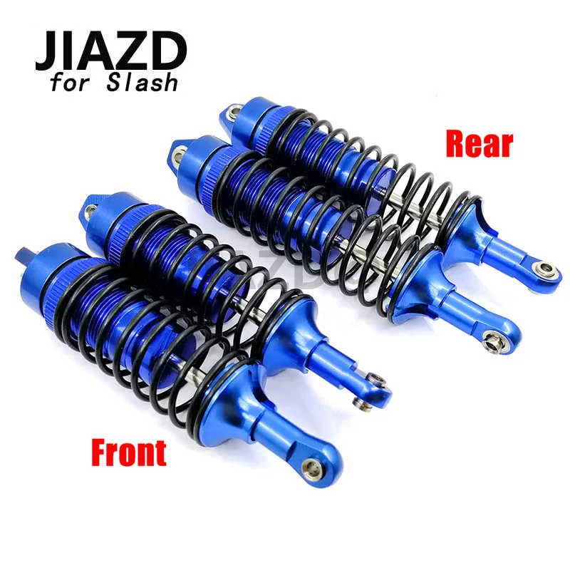 

Aluminium Alloy Shock Absorber Assembled Full Metal Big Bore Shocks Front & Rear for Traxxas 1/10 Slash 4x4 Rustler 4x4 VXL