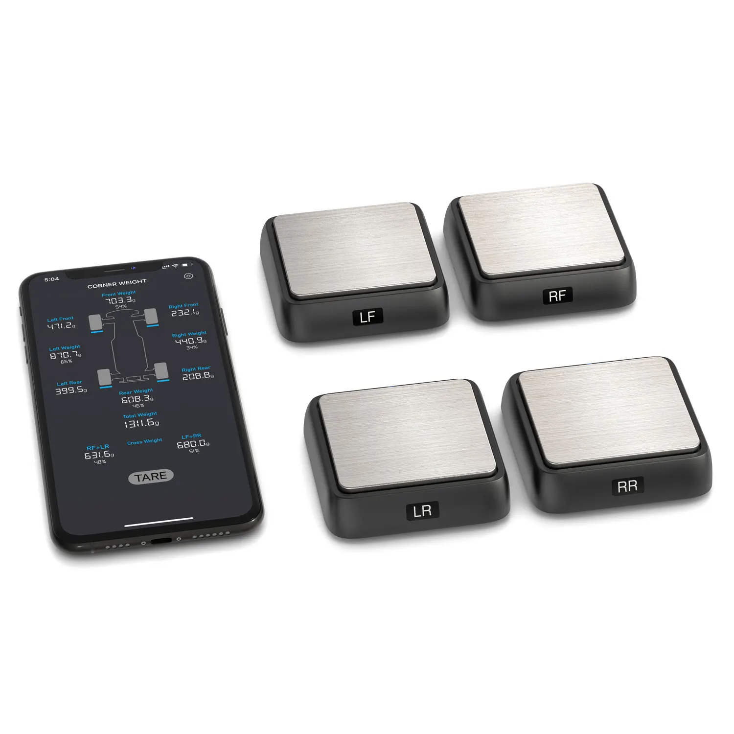 1/8 1/10 1/12 RC Truck Buggy Off-Road RC Car Inteligentny Zestaw Waga Balansująca SK 500036 Bezprzewodowy System Waga Narożników Bluetooth