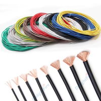 PVC Copper Wire 22 20 17 15 13 11 18AWG Electronic Wire Soft Multi-Strand Electrical Cable For Battery Car Auto Audio LED Strip