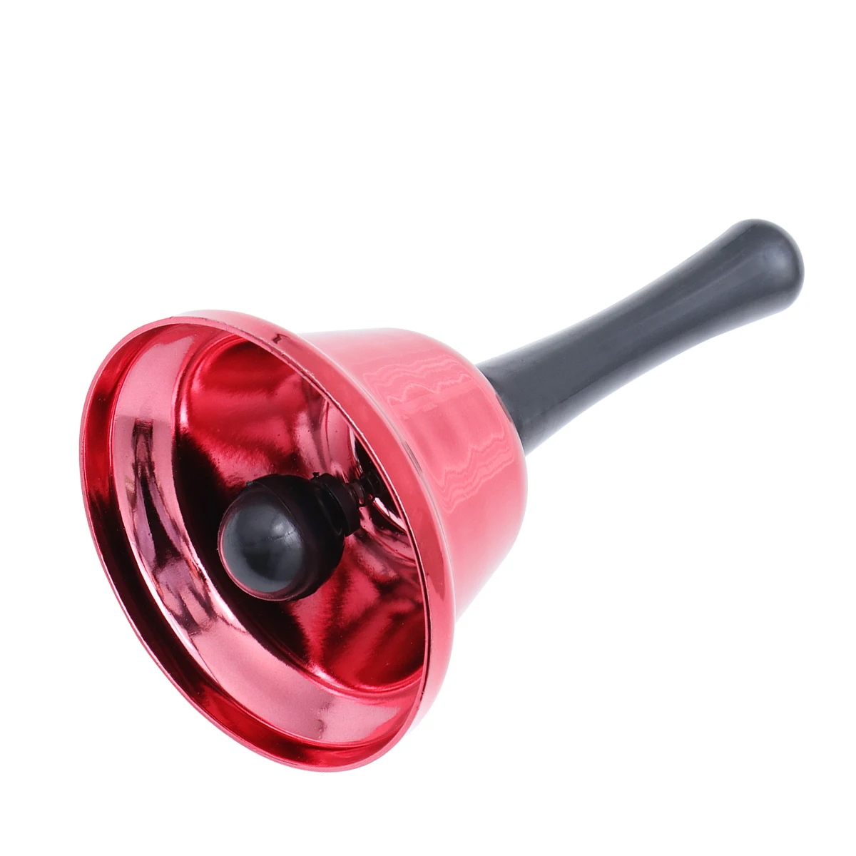 1 Stück Handglocke aus Metall, grün, tragbar, langlebig, Musikinstrument für Kinder, ergonomisch, leicht, für Festivals, Partys, Geschenk