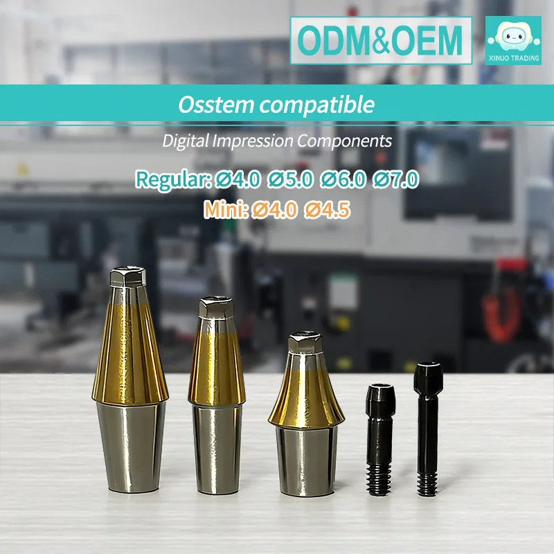 Титановый абатмент Osstem Dental Transfer с двойным шестигранным соединением, OEM/ODM, класс 5, для зубных протезов, прямые продажи с завода