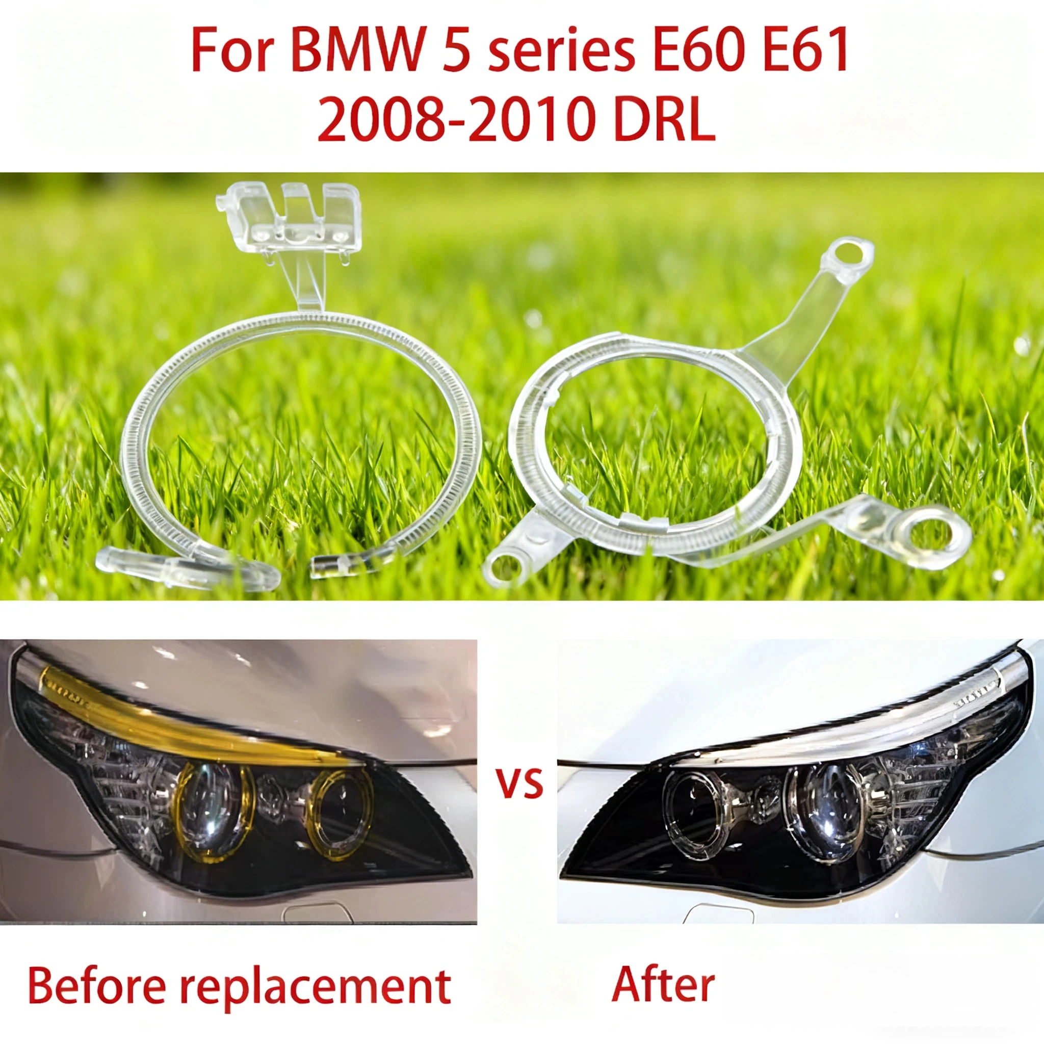 

Car headlight DRL Light Guide Light Guide Tube Headlight Daytime Running Light Guide Angel Eye For BMW 5 series E60 E61 08-2010