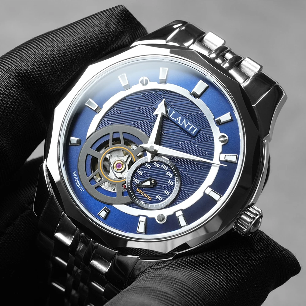 

CADISEN Mechanical Watch Hollow Dial MIYOTA 82S5 Automatic Movement Waterproof Watches Sapphire Tungsten Bezel Men Wristwatch