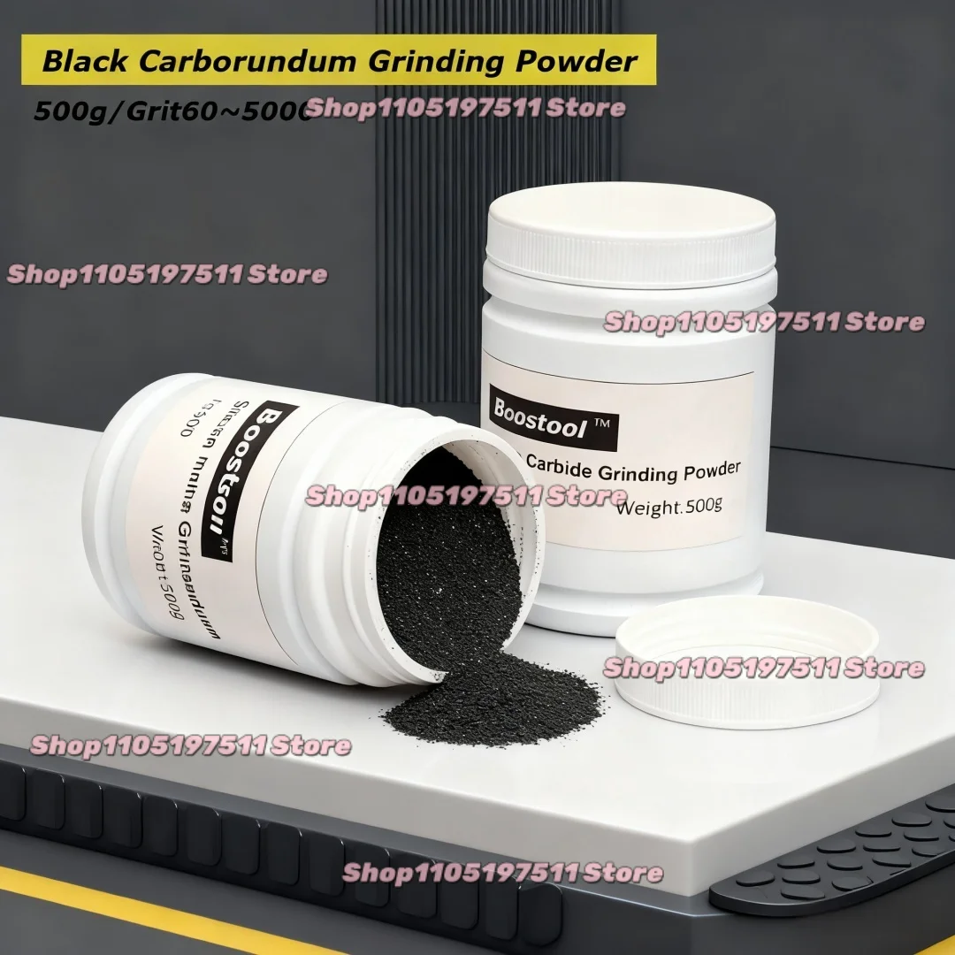 500g Grit60~3000 Black Carborundum Micro Grinding Abrasive Powder By Vibration Tumbler Machine Jadeite Jade Agate Polishing