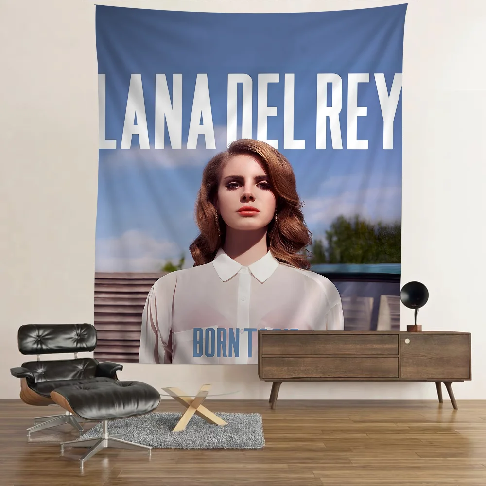 L-Lana D-Del R-Rey Printed Large Wall Tapestry Wall Hanging Decoration Household Decor Blanket