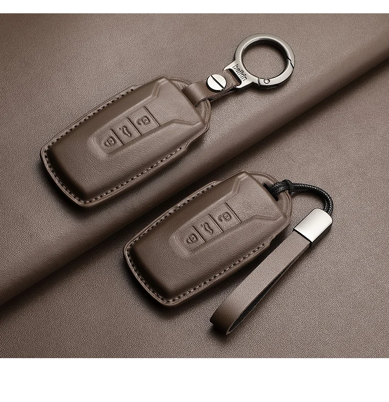 Leder-Autoschlüsselhülle für Touareg 2019 2020 2021 2022 2023 2024 2025 2026 Schlüsselschutz-Zubehör – Detail 12