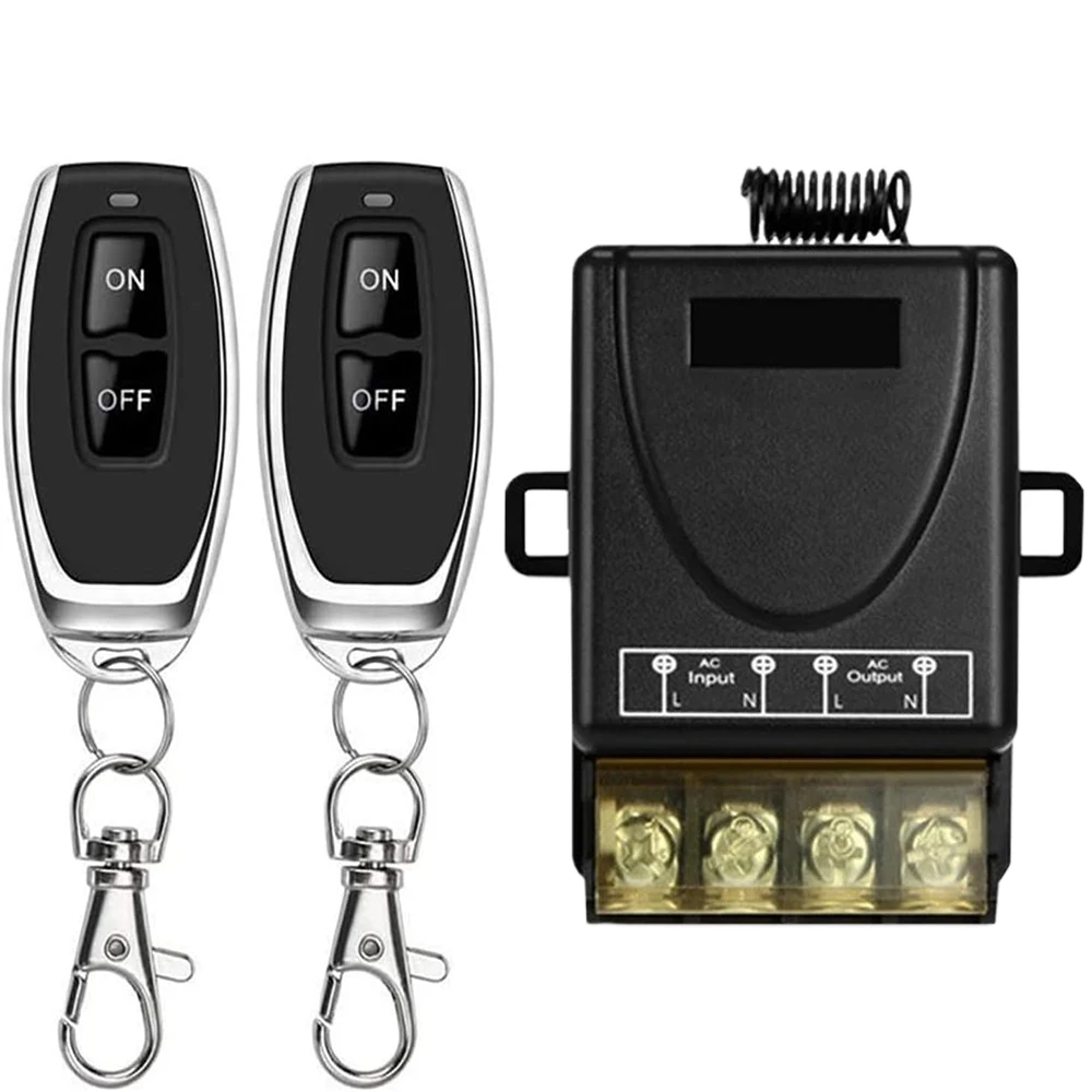 433MHz Smart Home System Remote Control Switch AC 85V-265V for Water Pump Motor & Electric Appliances