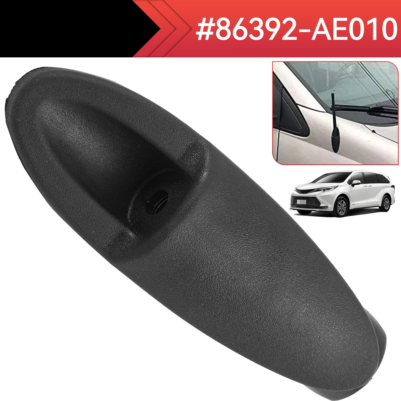 

Manual Auto Car Aerial Antenna Base Bezel Ornament Radio Base 86392-AE010 for Toyota Sienna 2004 2005 2006 2007 2008 2009 2010