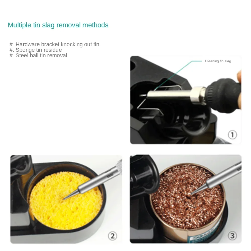 CXG Stand for soldering iron with Tip Cleaner Brass Wire and Sponge Soldering stand soldering bracket L009