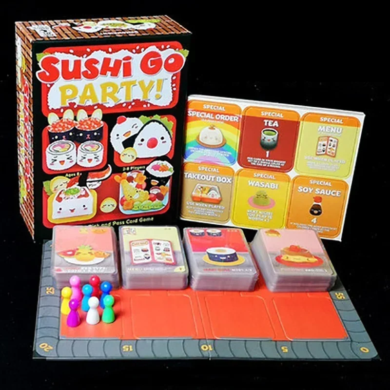 Sushi Go game, Family Gathering Game, Board Game, Card, birthday, Christmas Gift