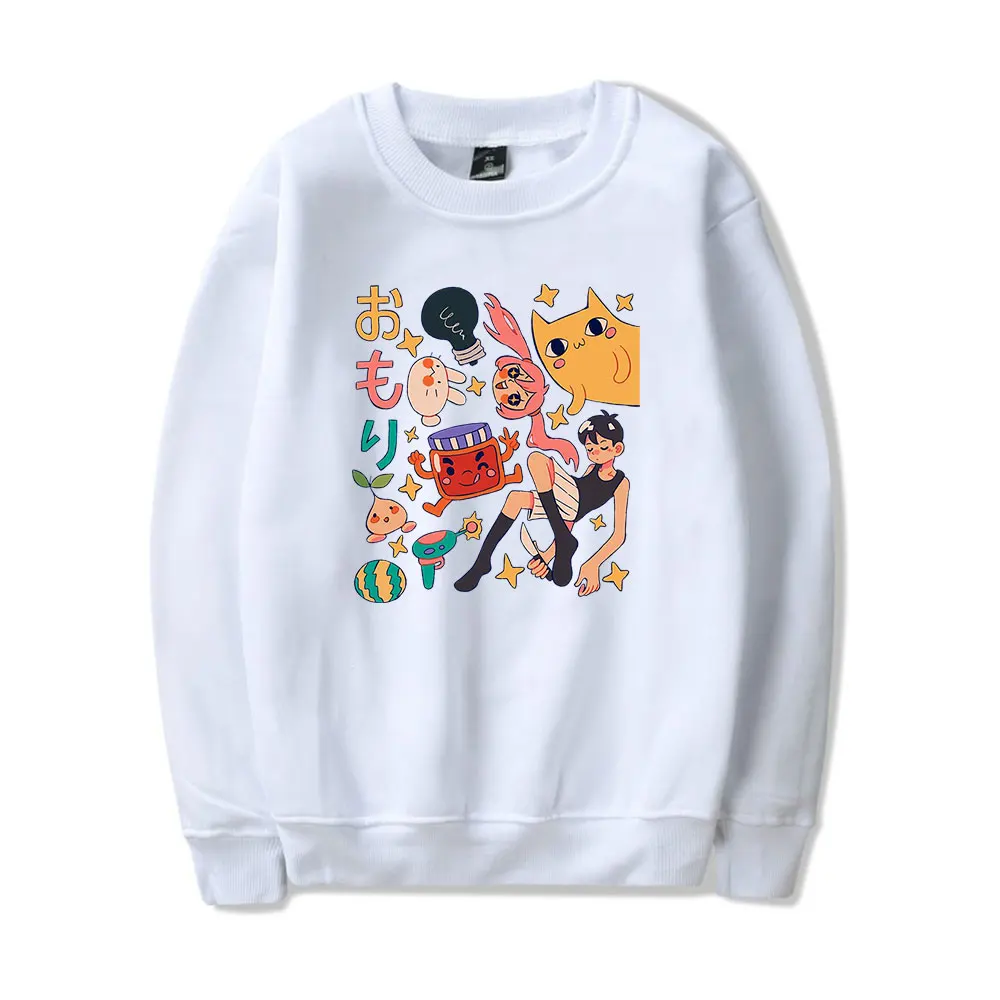 Hot Game Omori Vintage 90s Merch Sweatshirt Men Women Pullover Harajuku Sweatshirt Unisex Pullover Sports