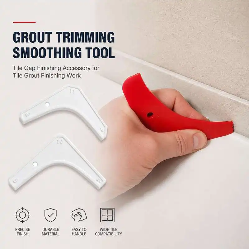 Grout Trimming Smoothing Tool Tile Gap Finishing Accessory for Tile Grout Finishing Work