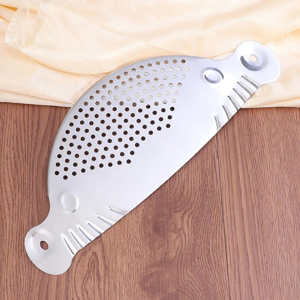 

2Pcs Strainer Multifunctional Stainless Steel Drainer Kitchen Colander Semicircle Sieve Pasta Rice Fruit Water Draining