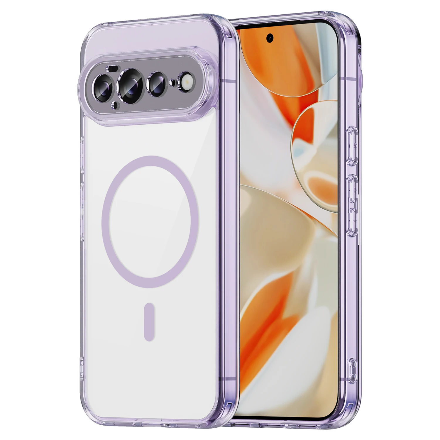 Magnetische transparante telefoonhoes Fundas voor Google Pixel 11 Pro XL Zacht TPU-frame Acryl schokbestendige beschermhoes Fundas
