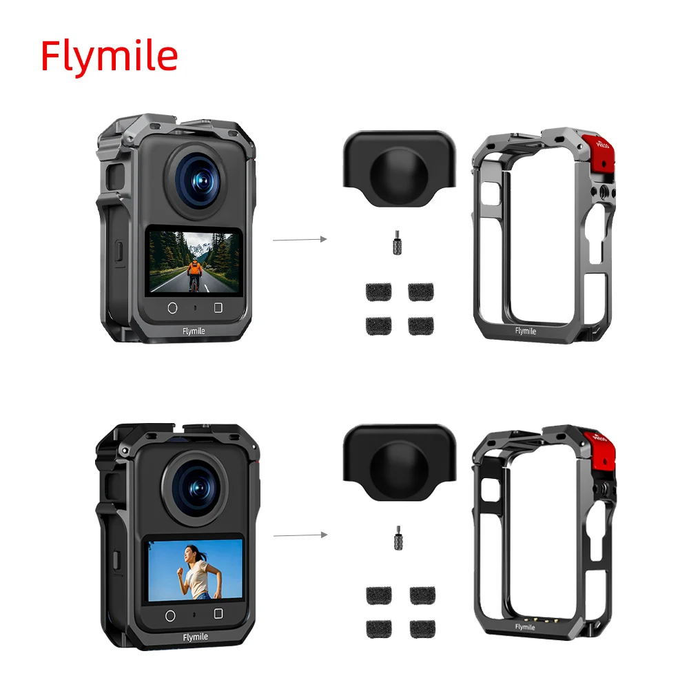 

Flymile Full Protective Metal Cage For DJI Osmo 360,Protective Frame Rig,Aluminum Alloy Case,For DJI Osmo 360 Accessories