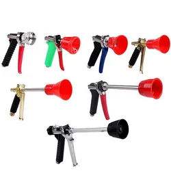High Pressure Atomising Sprayer with Windproof Water Garden Hose Nozzle  Heavy Duty Metal Spray Gun Nozzle for Watering Plants