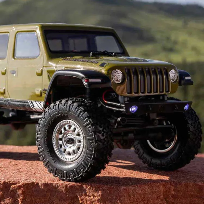 RC Crawler car For AXIAL 1/24 SCX24 Wrangler V2 4x4 Electric RTR Brushed Motor Mini Simulated Off-road Model Hobby Vehicle