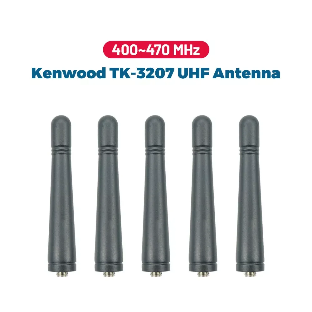 5pcs KRA23 UHF 400-470MHz SMA-Feamle Antenna for Kenwood TK-3207G TK3207 TK3107 PUXING WOUXUN Baofeng HYT QUANSHENG LINTON Radio