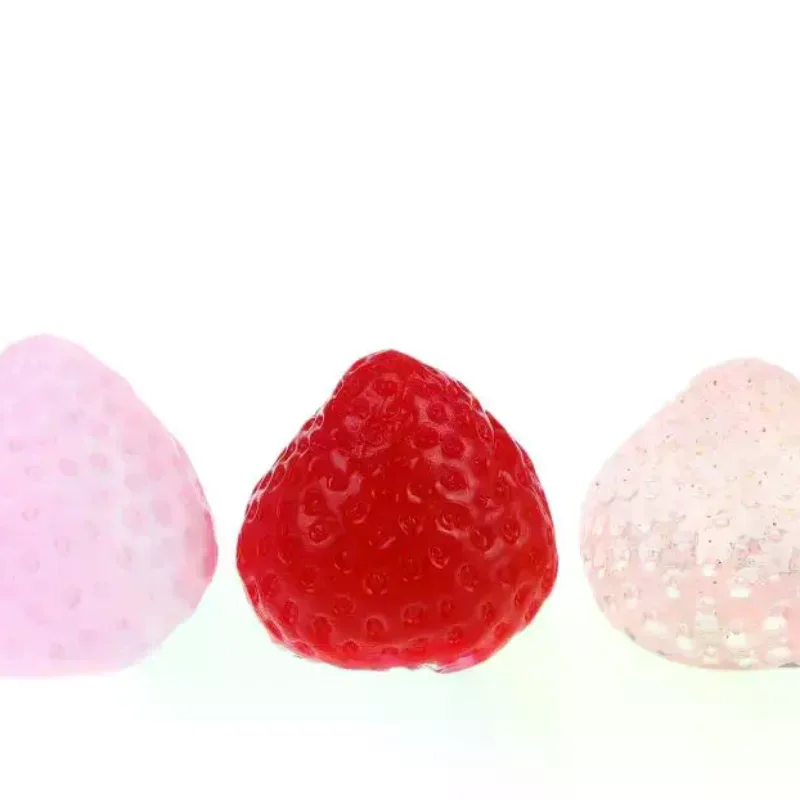 Strawberry Stress Relief Fidget Toy Slow Rebound Non-Toxic Soft Prop for Kids Adults Office Travel Party Favors