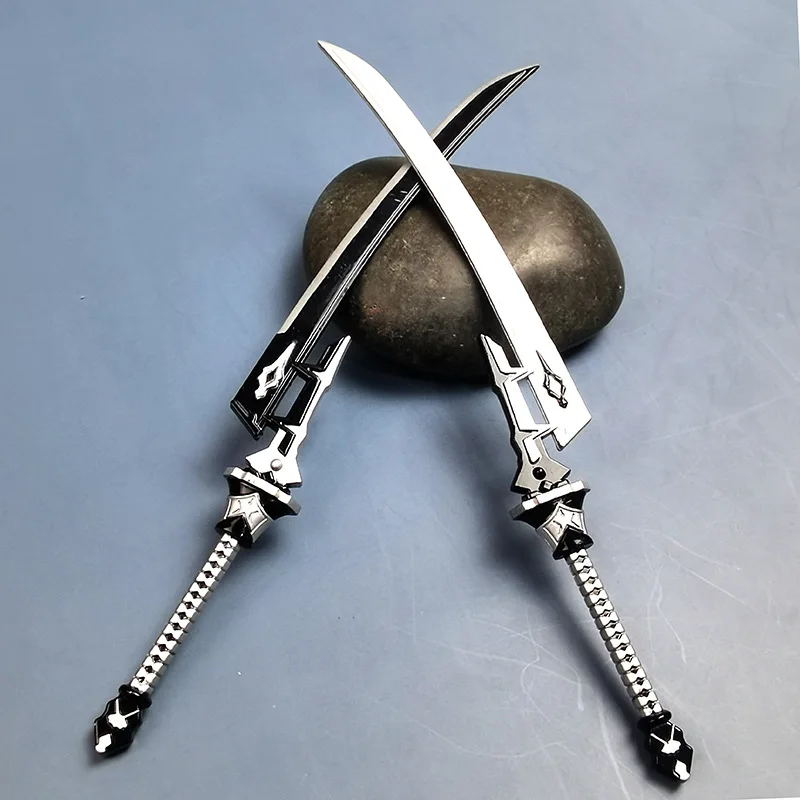 ニーア オートマタ ニーア デュアルブレード 武器モデル ゲーム周辺機器 刀 金属製おもちゃの剣 クリエイティブアクションフィギュア ディスプレイピース 男の子へのギフト